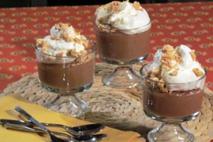 Pudding czekoladowy z kremem amaretto (źródło: TLC)