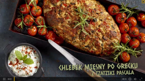 Chlebek mięsny po grecku z tzatziki Pascala (źródło: kuchnialidla.pl)