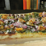 Pizza z grillowanymi krewetkami i sosem pesto (źródło: TLC)